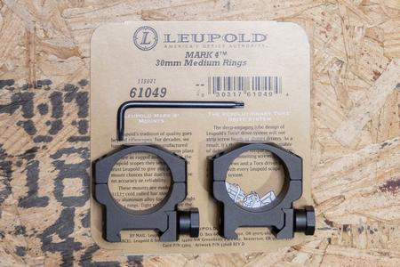 LEUPOLD MK4 Medium 30mm Police Trade-In Scope Rings