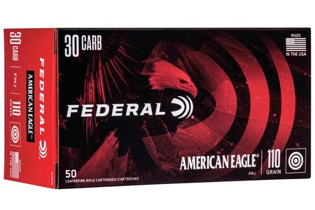 Federal 30 Carbine 110 gr FMJ American Eagle 50/Box
