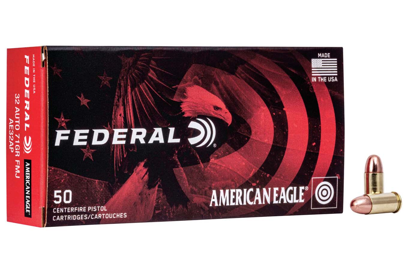 FEDERAL AMMUNITION 32 AUTO 71 GR FMJ