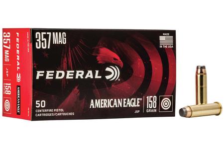 FEDERAL AMMUNITION 357 Mag 158 gr Jacketed Soft Point 50/Box