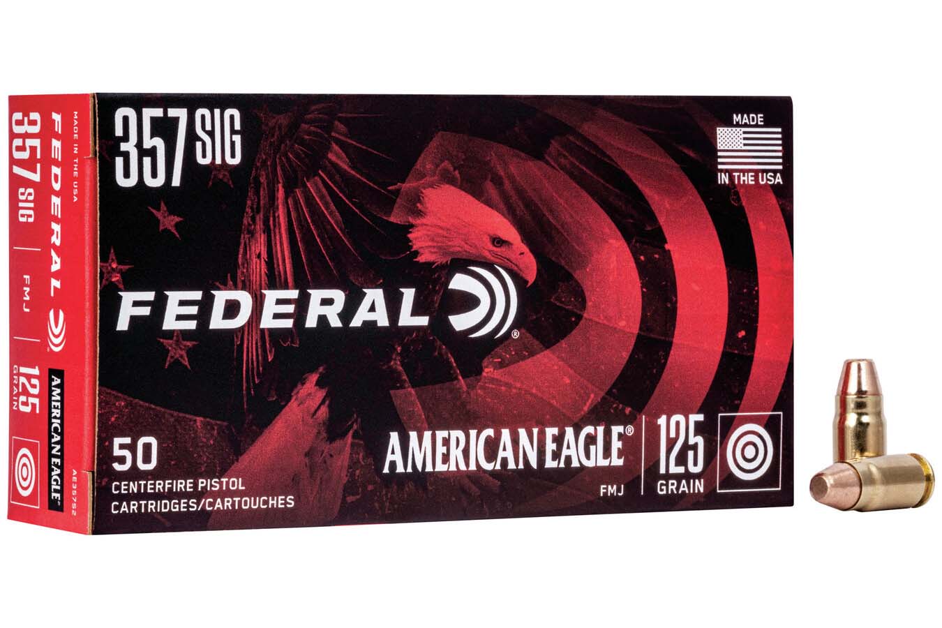 FEDERAL AMMUNITION 357 SIG 125 GR FMJ