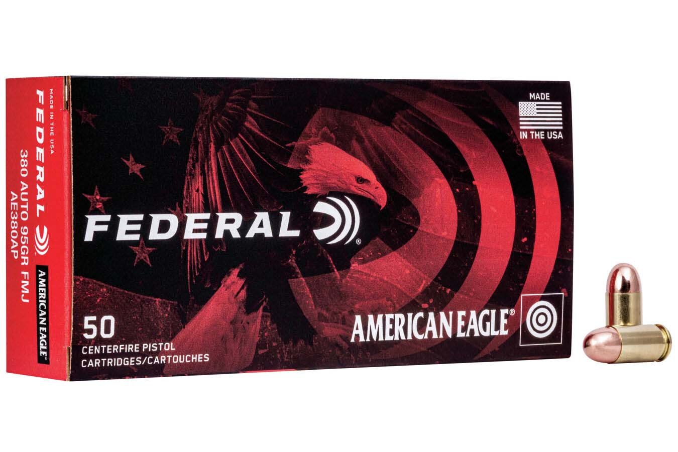 FEDERAL AMMUNITION 380 AUTO 95 GR FMJ