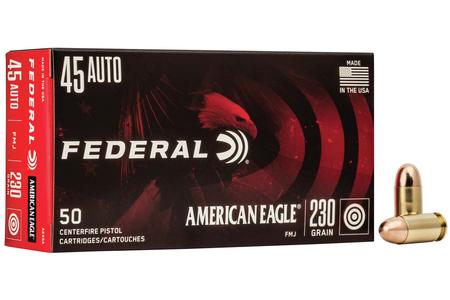 Federal 45 Auto 230 gr FMJ American Eagle 50/Box