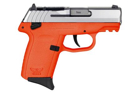 SCCY CPX-1 Gen3 9mm Optic Ready Pistol with Orange Polymer Frame and Stainless Slide