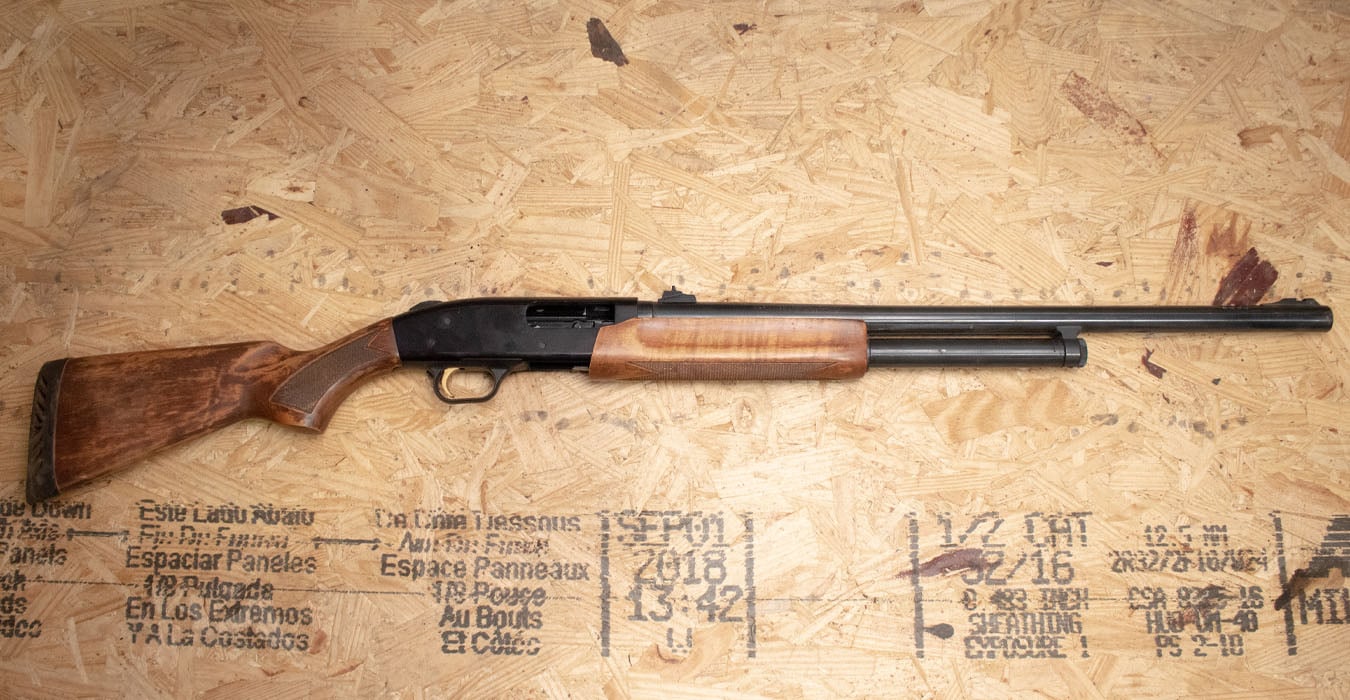 Mossberg 500A 12 Gauge Police Trade-In Shotgun with Wood Stock