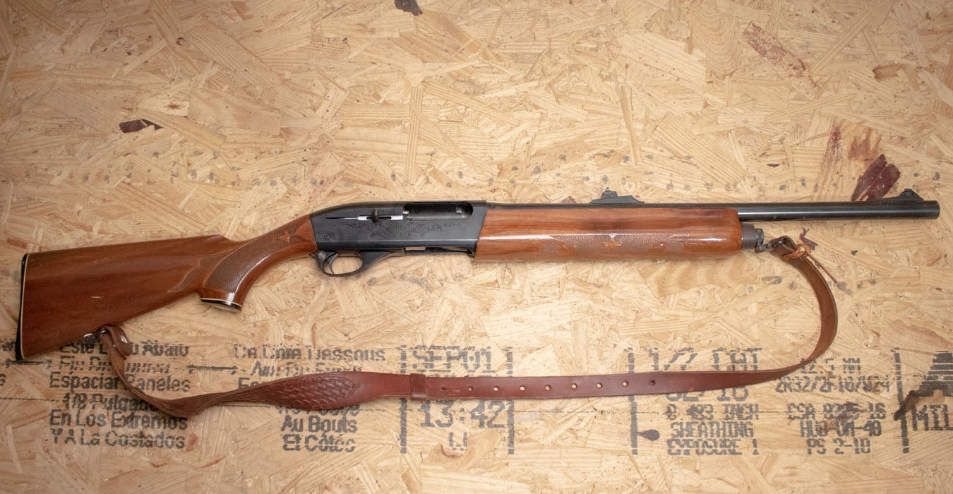 Remington 1100 12 Gauge Police Trade-In Shotgun with Engraved Receiver and Sling