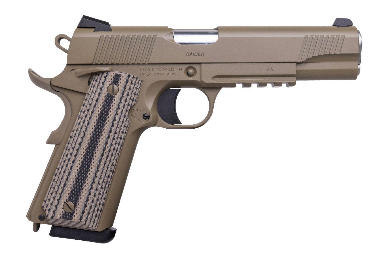 No. 38 Best Selling: TISAS 1911 FDE CERAKOTE 45 ACP 5 IN BBL G10 GRIPS