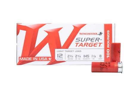 WINCHESTER AMMO 12 Gauge 2 3/4 in 8 Super Target Light Target 100/Box