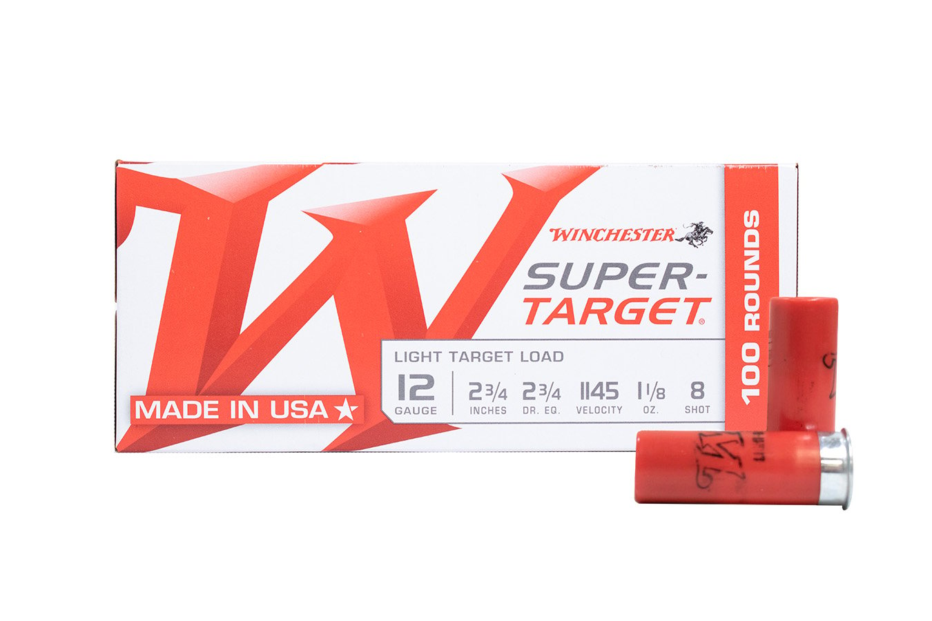 WINCHESTER AMMO 12 GA 2-3/4` #8 SUPER-TARGET HEAVY TARGET 1-1/8 OZ