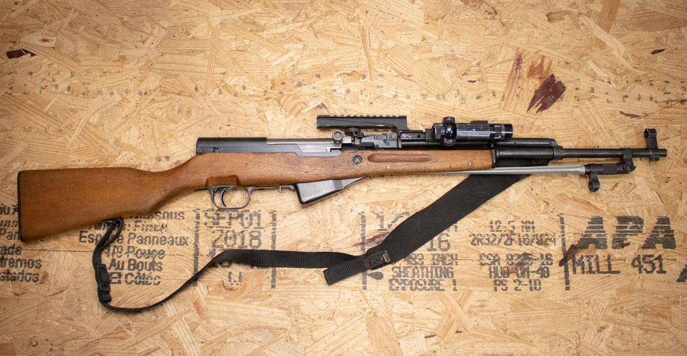 Norinco Sks 762x39mm Police Trade In Rifle With Bayonet Scope Mount