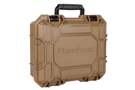FLAMBEAU Zerust Infused Range Locker HD Pistol Case - Tan