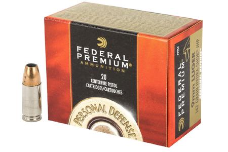 Federal 9mm Luger 147 gr Hydra-Shok JHP Personal Defense 20/Box