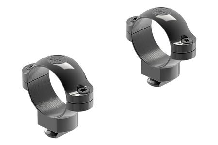 DUAL DOVETAIL SCOPE RING SET DUAL DOVETAIL MEDIUM 1 INCH TUBE BLACK GLOSS STEEL