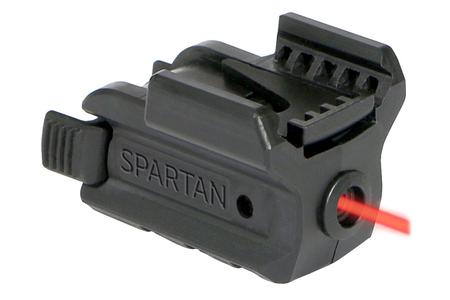SPARTAN BLACK WITH RED LASER 5MW 650NM WEAVER MOUNT