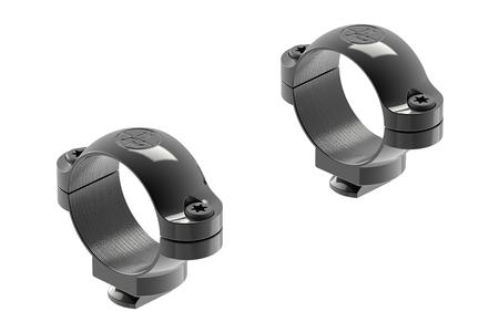 DUAL DOVETAIL SCOPE RING SET DUAL DOVETAIL LOW 1 INCH TUBE BLACK GLOSS STEEL