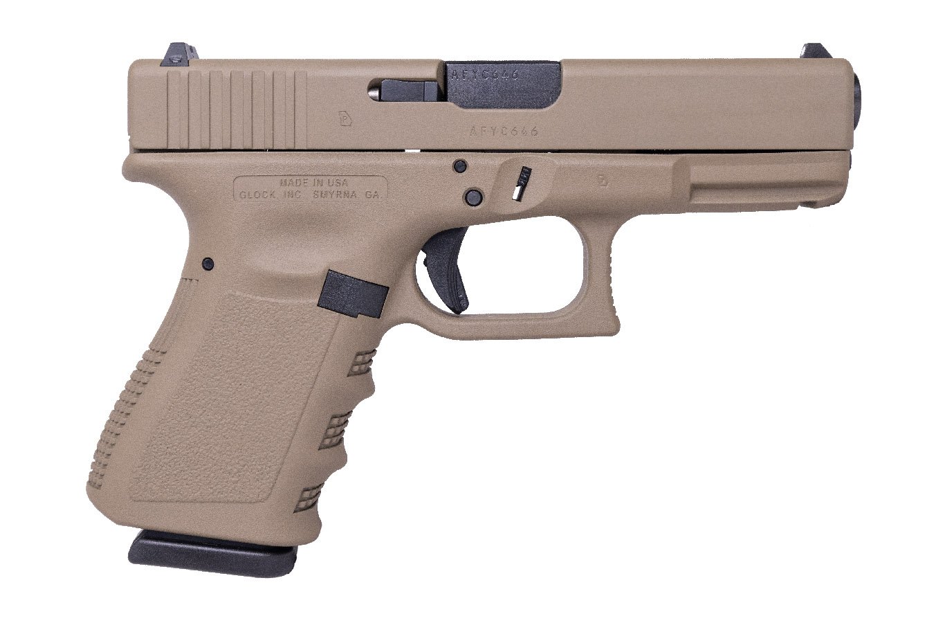 GLOCK GEN 3 G19 9MM 4.02 IN BBL FDE FINISH 15 RD MAG