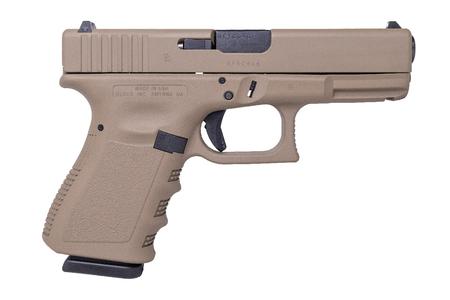 GLOCK 19 Gen3 9mm Pistol with FDE Finish (Made in USA)