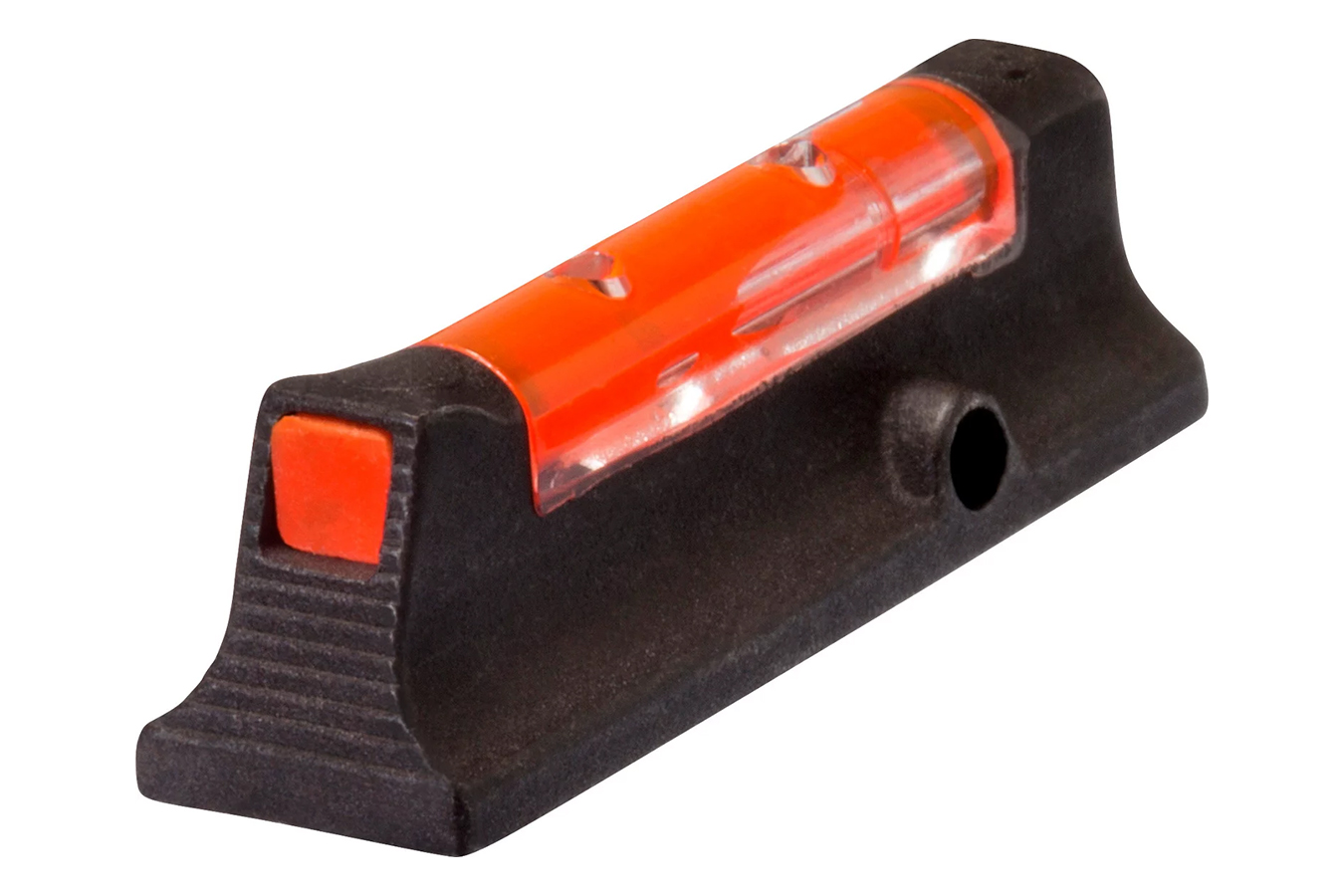 HI VIZ OVERMOLDED FRONT SIGHT RED FIBER OPTIC LITEPIPE BLACK FRAME FOR RUGER LCR,LCRX C