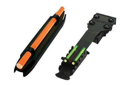 C-SERIES SIGHT SET GREEN, ORANGE LITEPIPES FRONT, GREEN LITEPIPES REAR BLACK