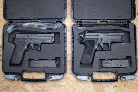 SIG SAUER P229 9mm Police Trade-In Pistol with SRT Trigger and Night Sights (Very Good Condition)