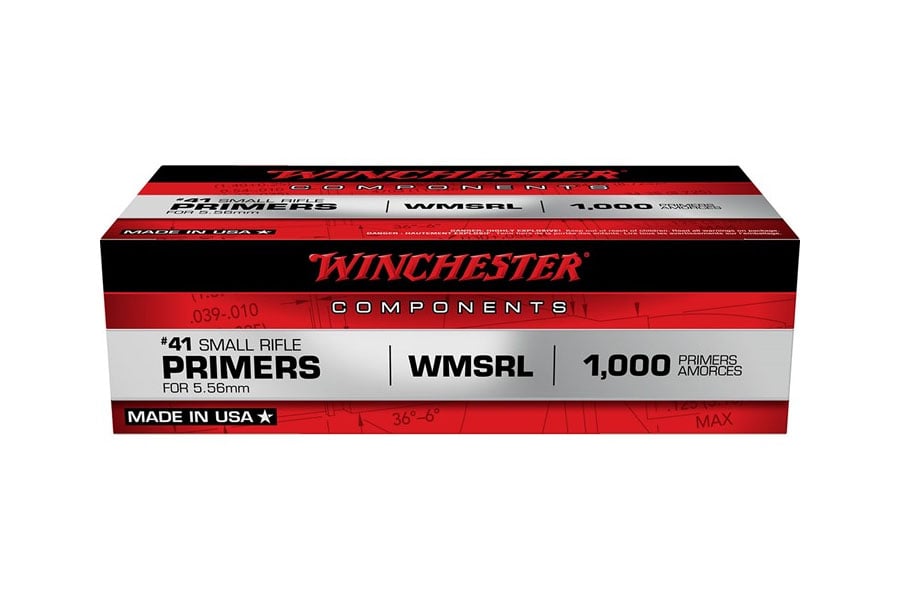 WINCHESTER AMMO #41 SMALL RIFLE PRIMER FOR 5.56MM