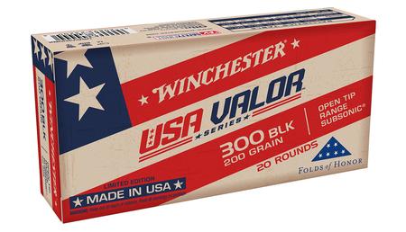 WINCHESTER AMMO 300 Blackout 200 gr Open Tip Range Subsonic USA Valor 20/Box