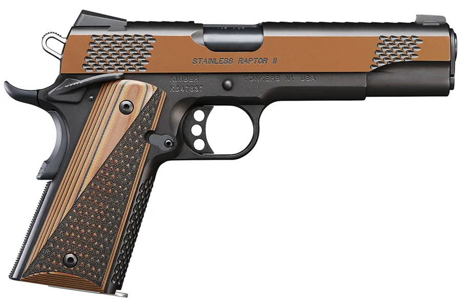 KIMBER RAPTOR II 45 ACP 5 IN BBL BLACK TRU-TAN FINISH