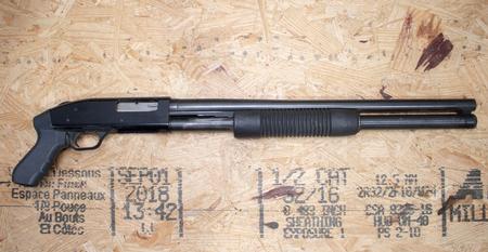 MOSSBERG 500A 12 Gauge Police Trade-In Shotgun with Extended Magazine and Pistol Grip