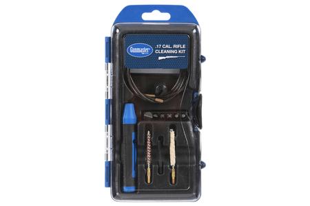 GUNMASTER CLEANING KIT 17 CAL RIFLE/14 PIECES BLACK/BLUE