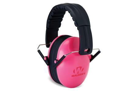 WALKER S GAME EAR IN Youth Passive Muff Polymer 22 dB Over the Head Pink/Black Youth