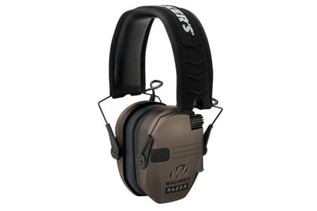 WALKER S GAME EAR IN Razor Slim Electronic Muff Polymer 23 dB Over the Head Flat Dark Earth/Black Adult