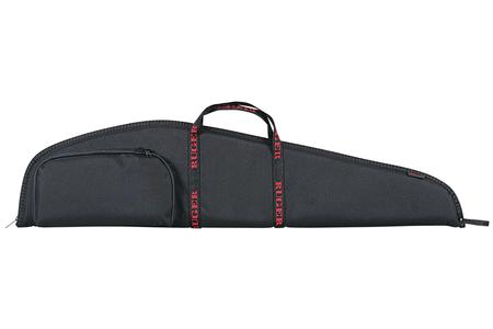 RIFLE CASE 40 INCH WITH RUGER LOGO, ACCESSORY POCKETM, AND FOAM PADDING