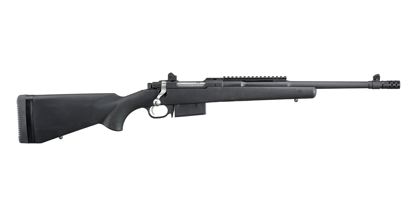 RUGER SCOUT 350 LEGEND BOLT-ACTION RIFLE WITH 16.5 INCH BARREL AND MATTE BLACK FINISH