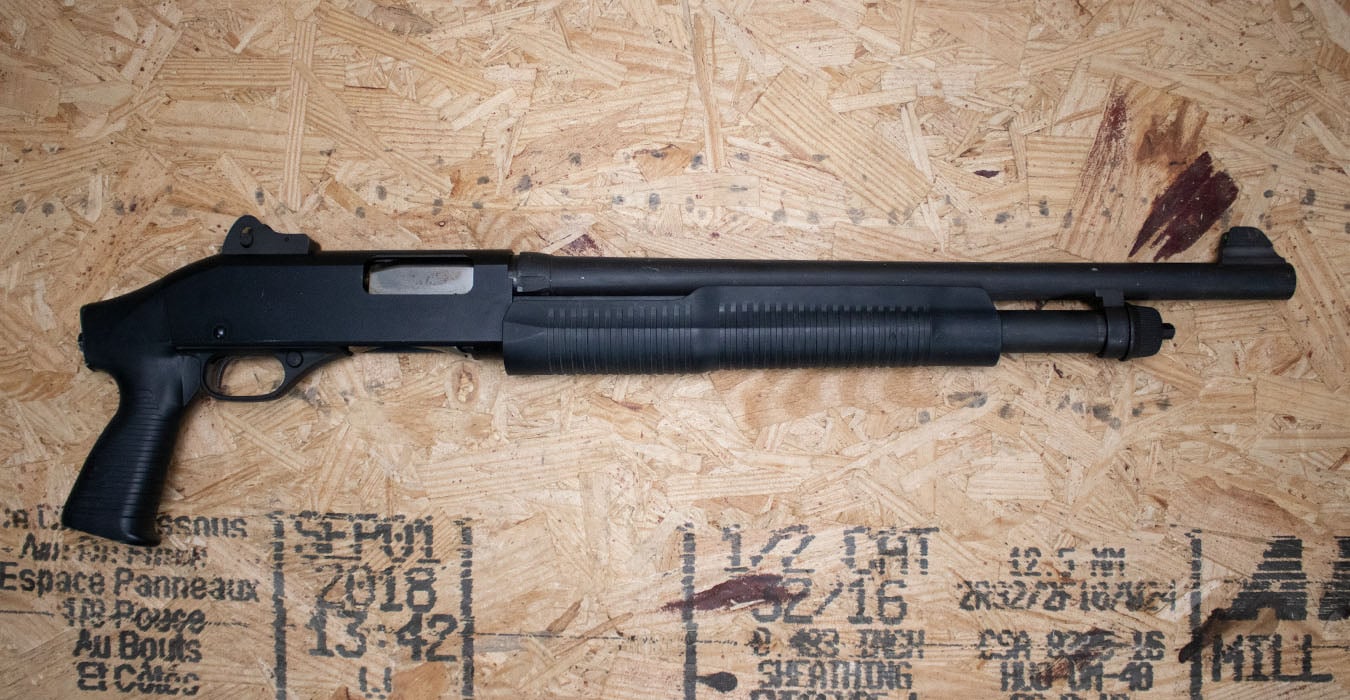 Stevens 320 Police Trade-In Shotgun with Pistol Grip and Rifle Sights