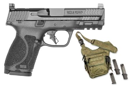 SMITH AND WESSON MP9 M2.0 9mm Optic Ready Bugout Bundle with Four Magazines and Bag