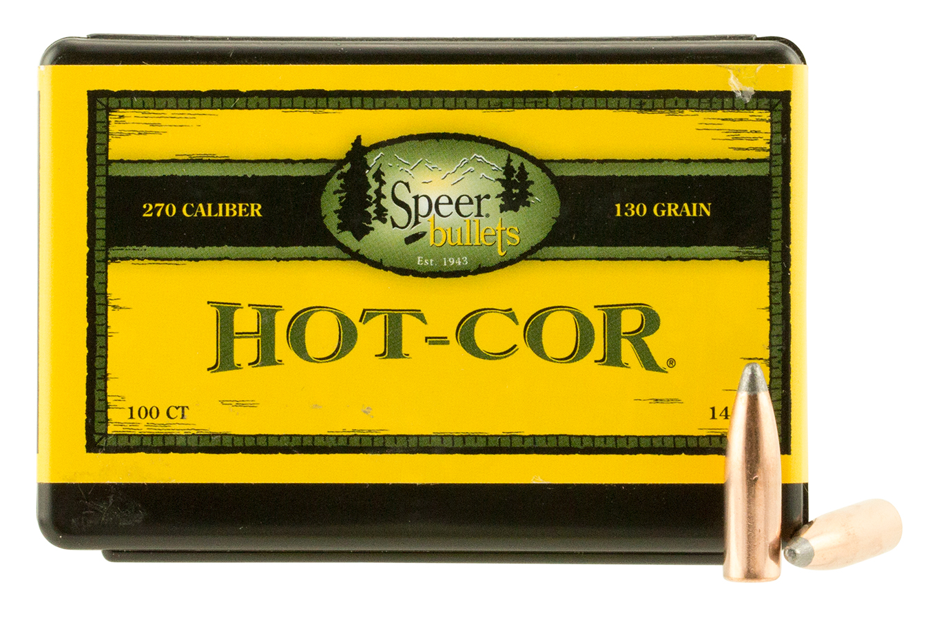 Speer Reloading 270 Win 130 Grain Spitzer Soft Point Hot-Cor 100/Box