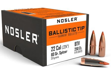 22 CAL 60 GRAIN BTV BALLISTIC TIP VARMENT 250/BOX