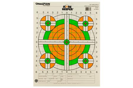 100 YD SIGHT IN RIFLE FLOURESCENT 12PK