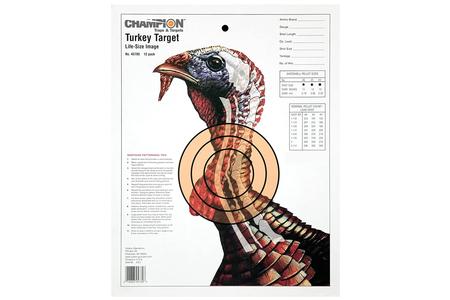 LIFESIZE TURKEY HANGING PAPER TARGET