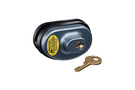 MASTER LOCK Trigger Guard Lock Keyed Alike Open With Key Blue Steel/Zinc Adjustable Firearm Fit- Universal
