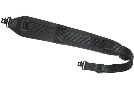 OUTDOOR CONNECTION Original Super-Sling 1 Inch W Padded Black Nylon Webbing