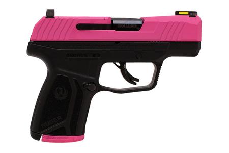 RUGER Max-9 Pro 9mm Semi-Auto Pistol with Pink Slide and Tritium Front Sight