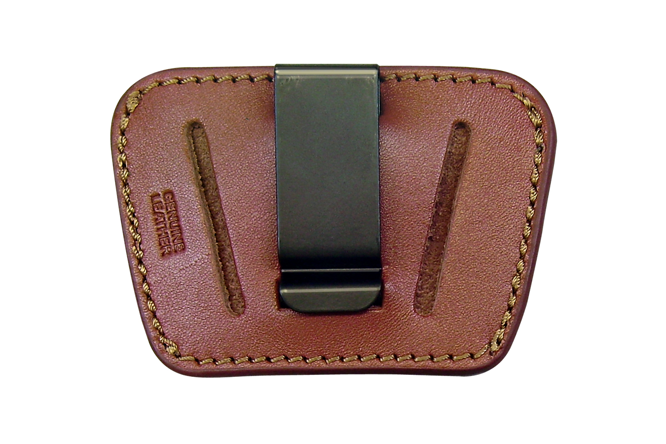 PERSONAL SECURITY PRODUCTS BELT SLIDE IWB/OWB TAN LEATHER BELT CLIP/SLIDE