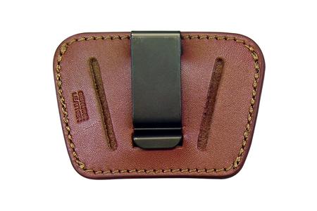PERSONAL SECURITY PRODUCTS Belt Slide IWB/OWB Tan Leather Belt Clip/Slide