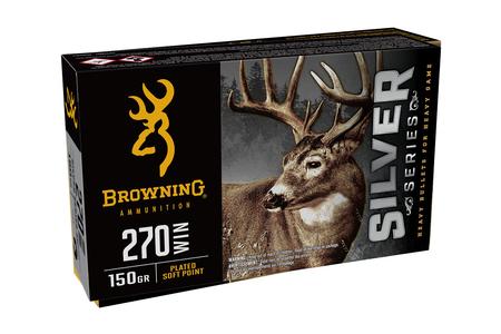 BROWNING AMMUNITION 270 Win 150 gr Plated Soft Point Silver Series 20/Box
