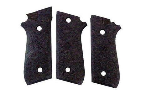 GRIP PANELS BLACK RUBBER FOR TAURUS PT-92, PT-99