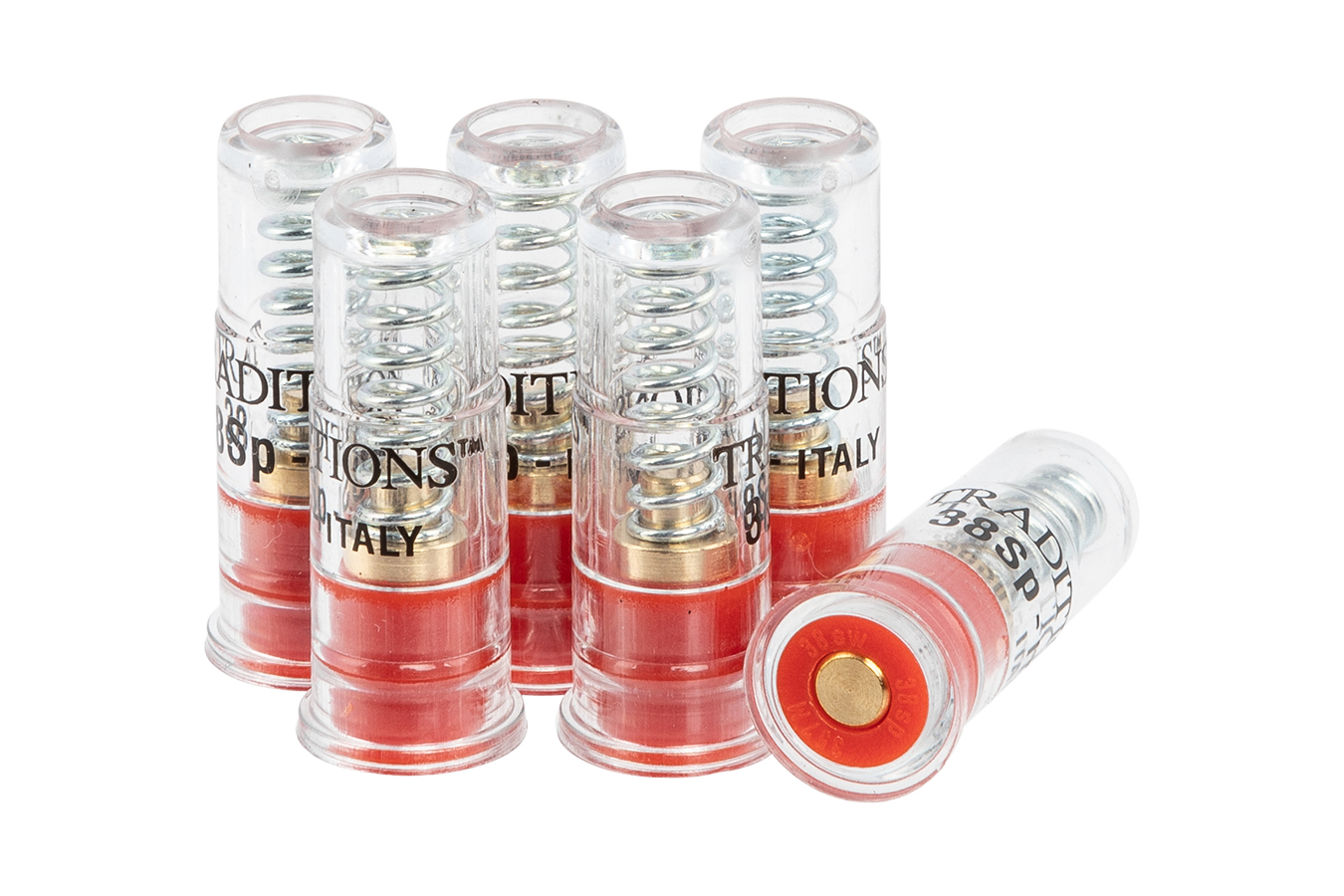 Traditions Snap Caps Pistol 38 Special Plastic w/Brass Base 6 Pk
