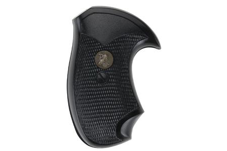 COMPACT GRIP CHECKERED BLACK RUBBER FOR CHARTER ARMS