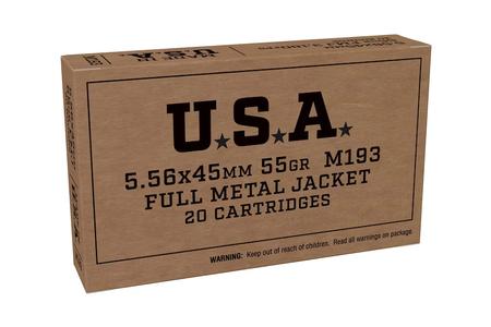 Winchester 5.56 NATO 55 Grain FMJ USA M193 20/Box