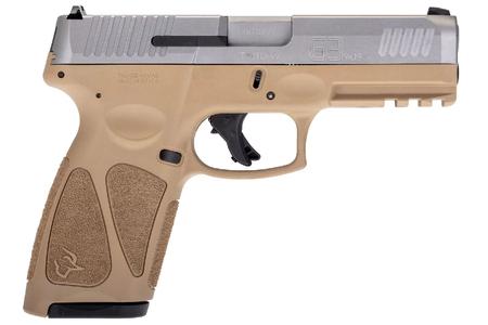 TAURUS G3 9mm Striker-Fired Pistol with Tan Frame and Matte Stainless Slide